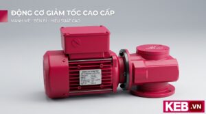 picture of KEB's IP65 gear motor used in marine applications