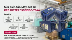 Sửa biến tần Máy dệt sợi KEB RIETER 15G6DDC-YF4A trong xưởng công nghiệp