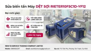 Sửa biến tần Máy DỆT SỢI RIETER10F5C1D-YF12 trong nhà xưởng dệt sợi