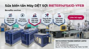 Sửa biến tần Máy DỆT SỢI RIETER14F5A1D YFEB trong xưởng dệt sợi công nghiệp