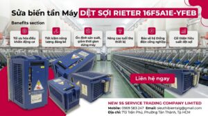 Sửa biến tần Máy DỆT SỢI RIETER16F5A1E-YFEB trong xưởng công nghiệp