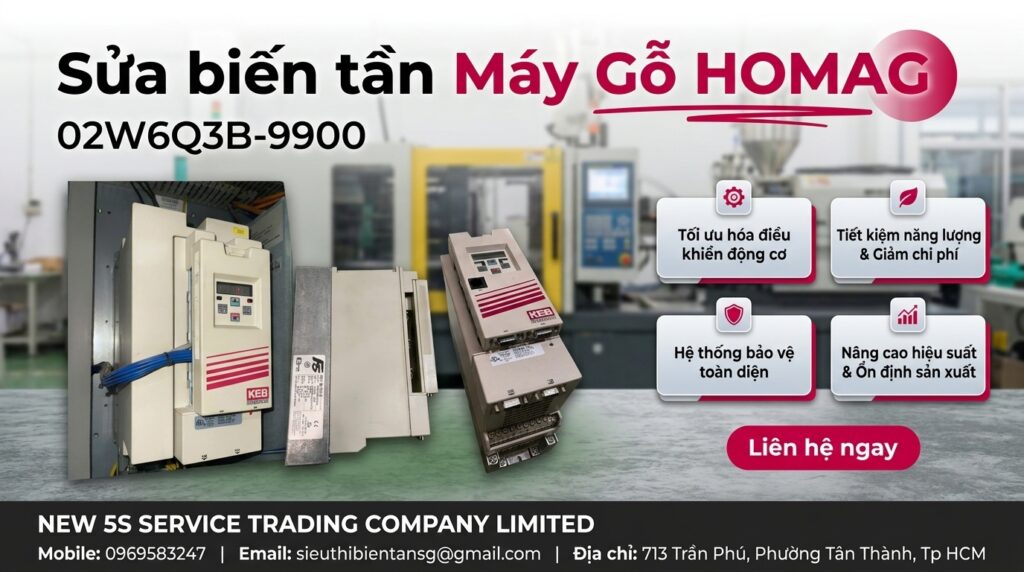 Sửa biến tần Máy Gỗ HOMAG02W6Q3B-9900 trong xưởng gỗ công nghiệp