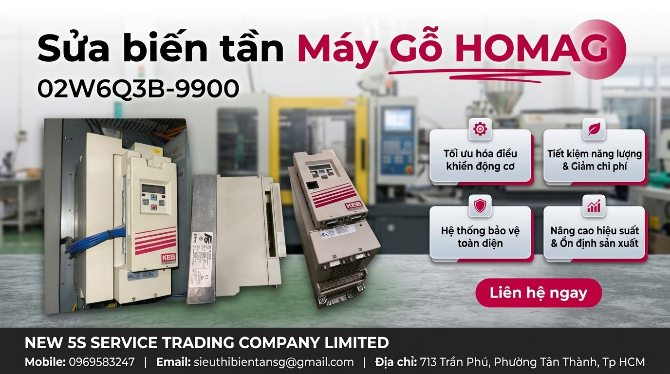 Sửa biến tần Máy Gỗ HOMAG02W6Q3B-9900 trong xưởng gỗ công nghiệp