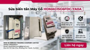 Sửa biến tần Máy Gỗ HOMAG15G6FDC-YA0A trong xưởng công nghiệp