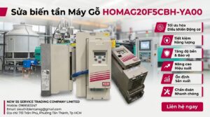 Sửa biến tần Máy Gỗ HOMAG20F5CBH-YA00 trong xưởng công nghiệp hiện đại